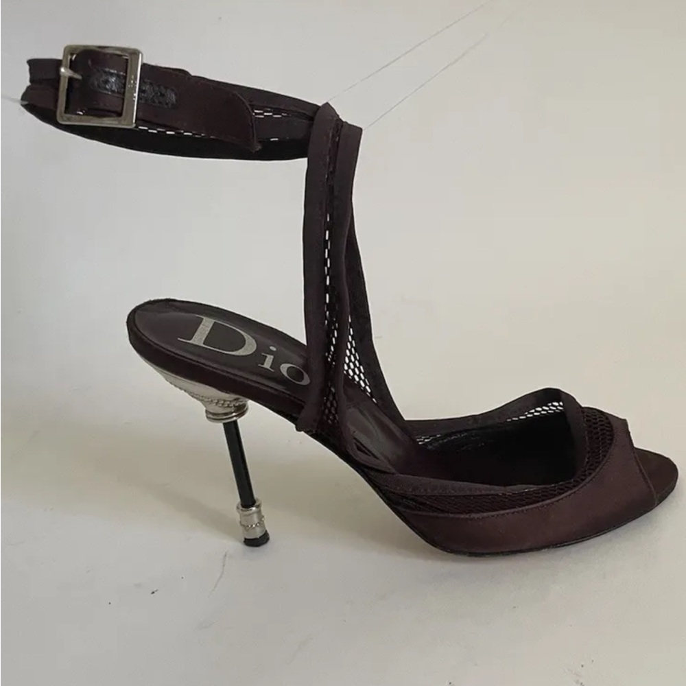 Satin sling back vintage Dior by John Galliano pumps